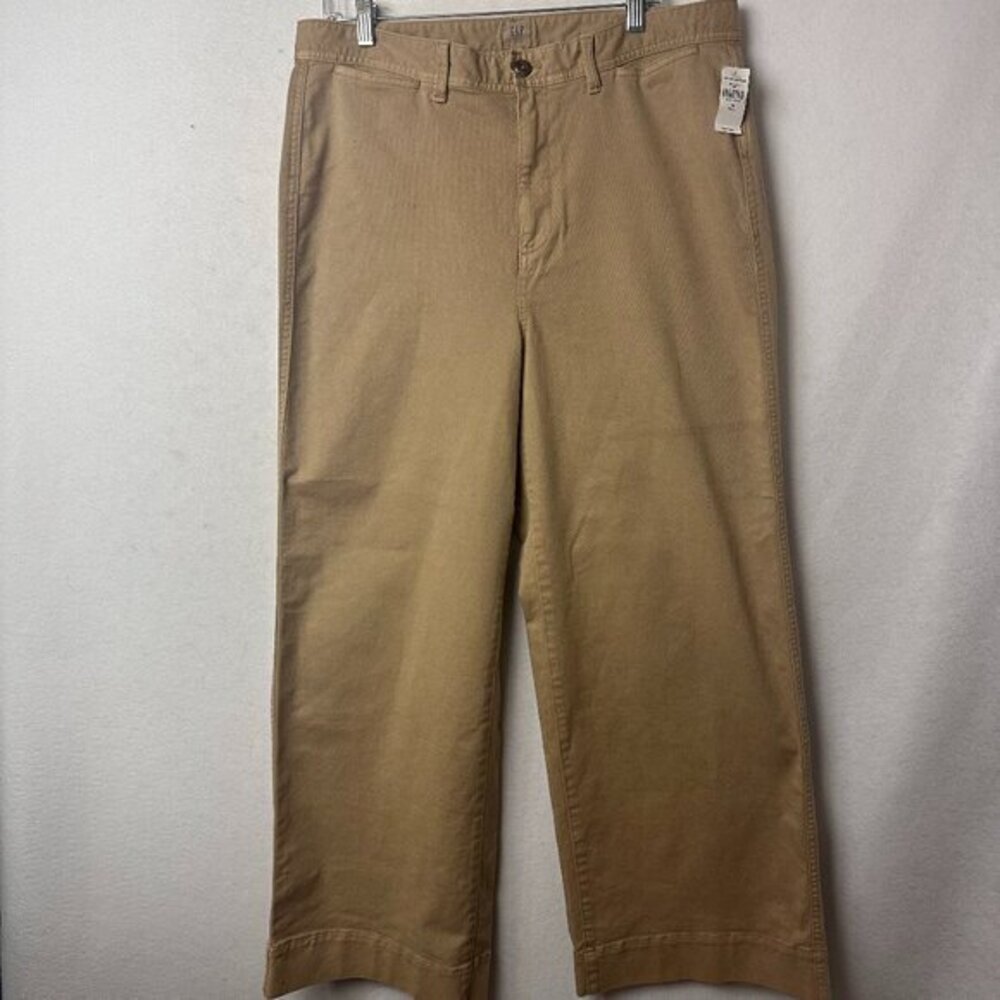 GAP Tan Wide Leg High Rise Jeans